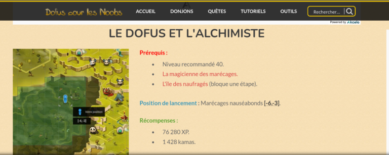 le dofus et l alchimiste