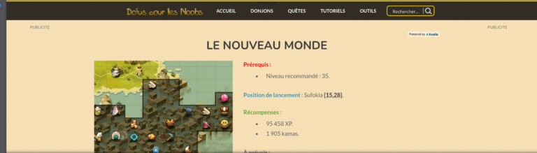 le nouveau monde dofus