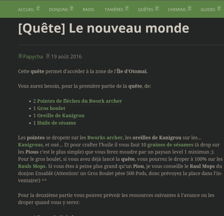 dofus le nouveau monde