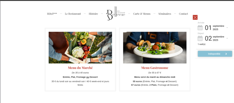 Restaurant Le Bellevue Menu : zoom sur la carte restaurant le bellevue menu