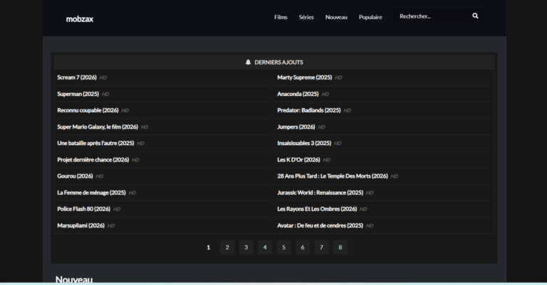Mobzax : accès, fonctionnement, nouvelle adresse et alternatives en 2026 Mobzax